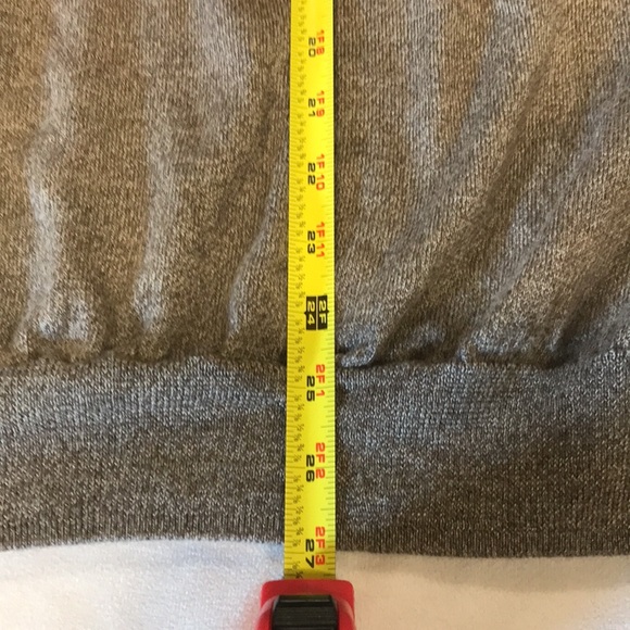 Peter Millar V-neck sweater men XL brown merino wool blend long sleeve neutral - Picture 12 of 12